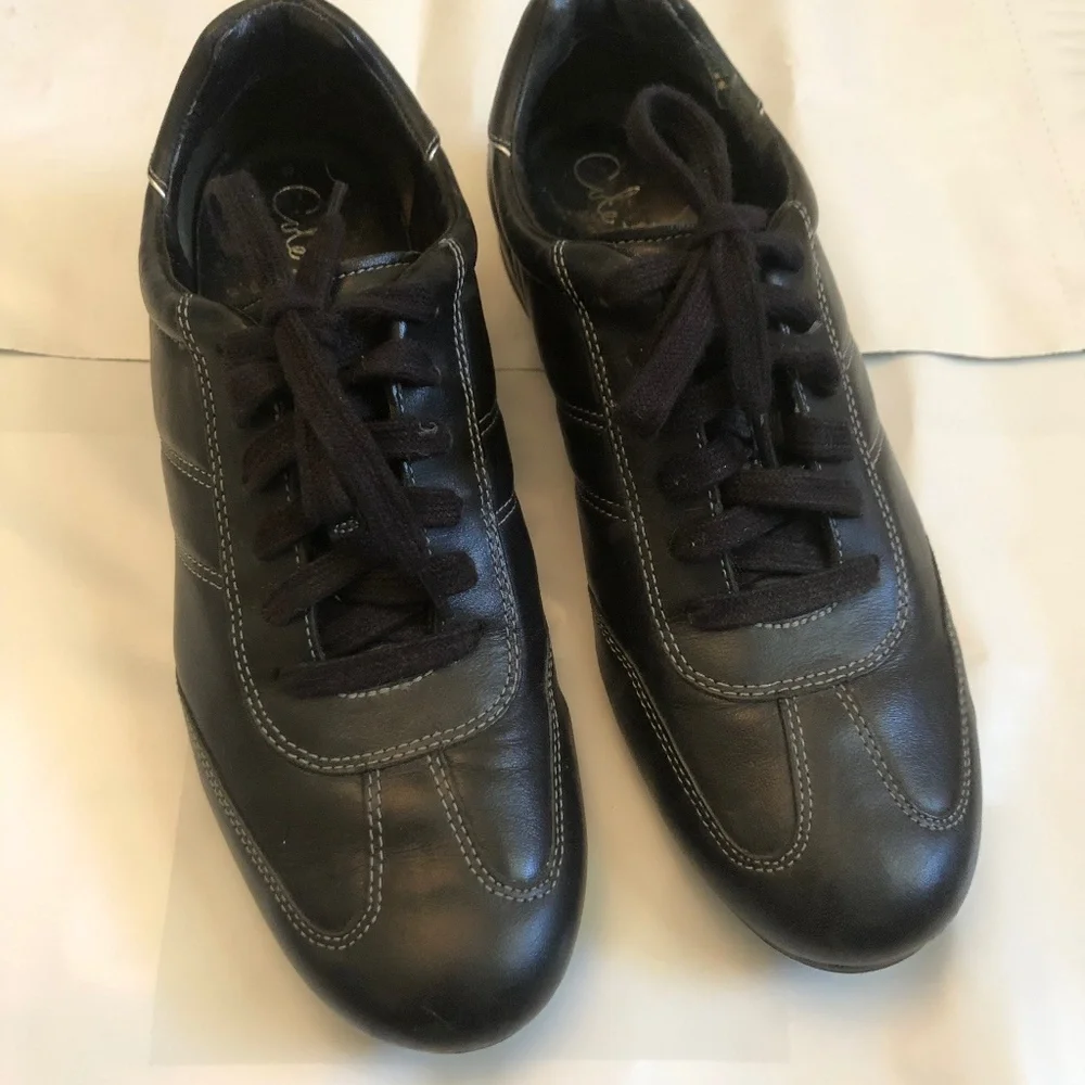 Vintage Y2K Cole Haan X Nike Black Leather Casual Sneakers Men’s size 9.5 cole haan nike air sneakers products for sale | eBay main image 4